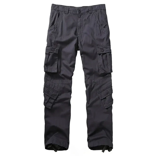 Men's 8-Pocket Cargo Pants - Breathable Hiking Trousers for Outdoor Adventures & Daily Wear