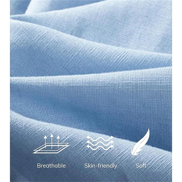 Men’s Casual Linen Shorts – Breathable Summer Beachwear with Drawstring & Utility Pockets