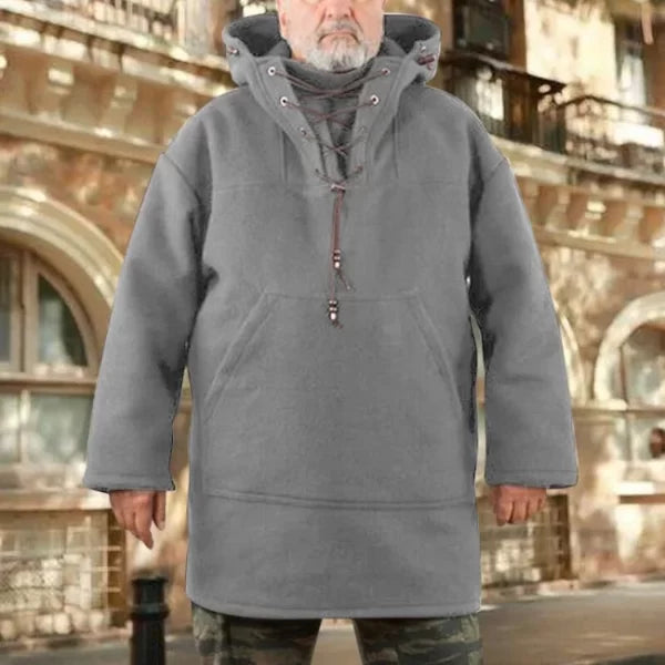 Men's Fleece Pullover Hoodie - Winter Warm Heavy Coat