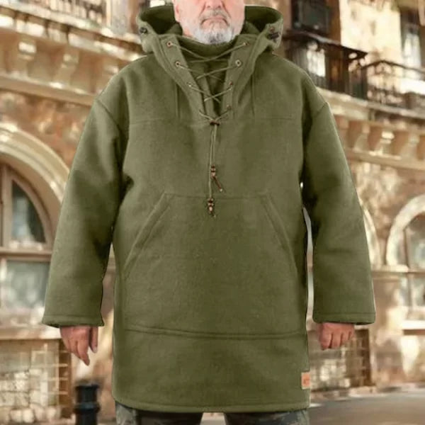 Men's Fleece Pullover Hoodie - Winter Warm Heavy Coat