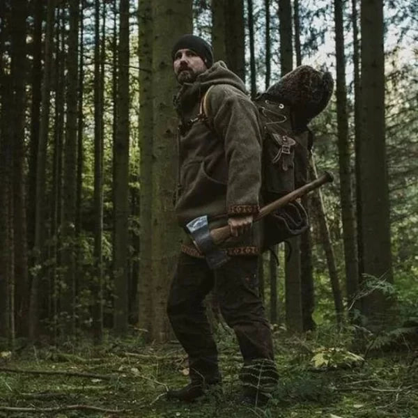 Men's Fleece Pullover Hoodie - Winter Warm Heavy Coat