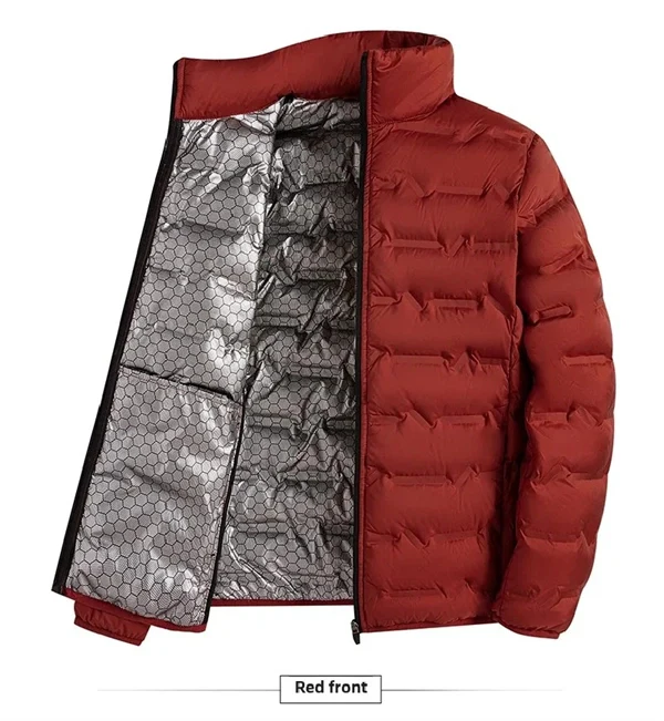 Men’s Graphene Heated Down Jacket – Windproof, Warm Winter Coat