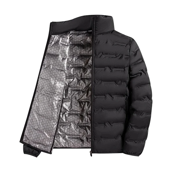 Men’s Graphene Heated Down Jacket – Windproof, Warm Winter Coat