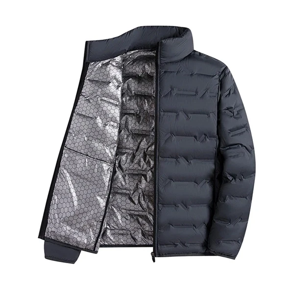 Men’s Graphene Heated Down Jacket – Windproof, Warm Winter Coat