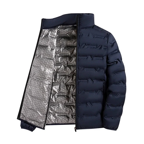 Men’s Graphene Heated Down Jacket – Windproof, Warm Winter Coat