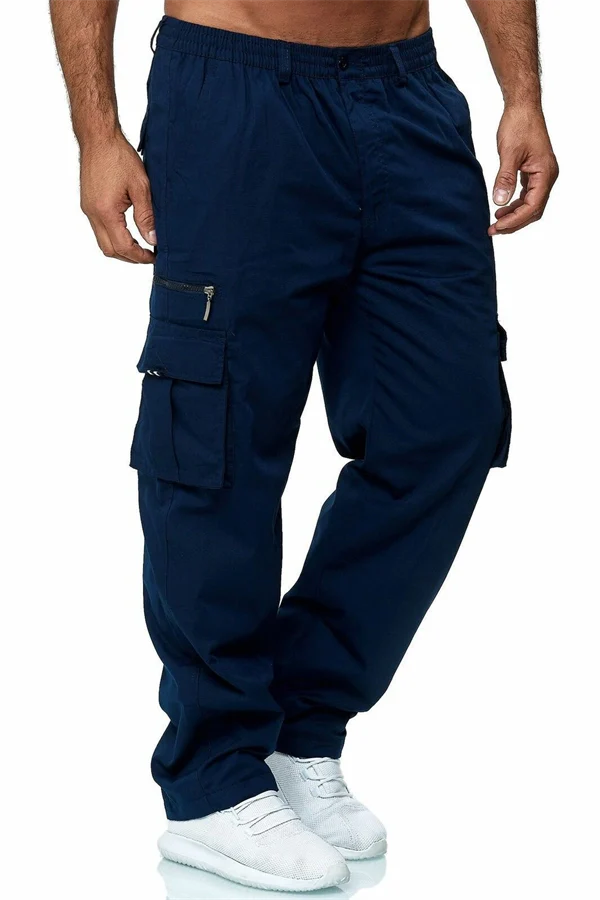 Men’s  Jogger Cargo Pants – Casual Loose Fit, Multi-Pocket Outdoor Workwear Trousers