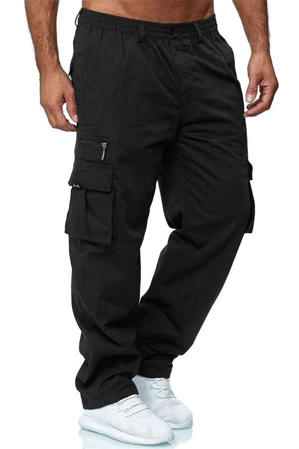 Men’s  Jogger Cargo Pants – Casual Loose Fit, Multi-Pocket Outdoor Workwear Trousers