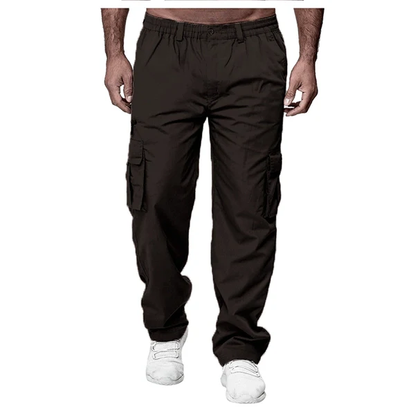 Men’s  Jogger Cargo Pants – Casual Loose Fit, Multi-Pocket Outdoor Workwear Trousers
