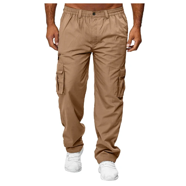 Men’s  Jogger Cargo Pants – Casual Loose Fit, Multi-Pocket Outdoor Workwear Trousers