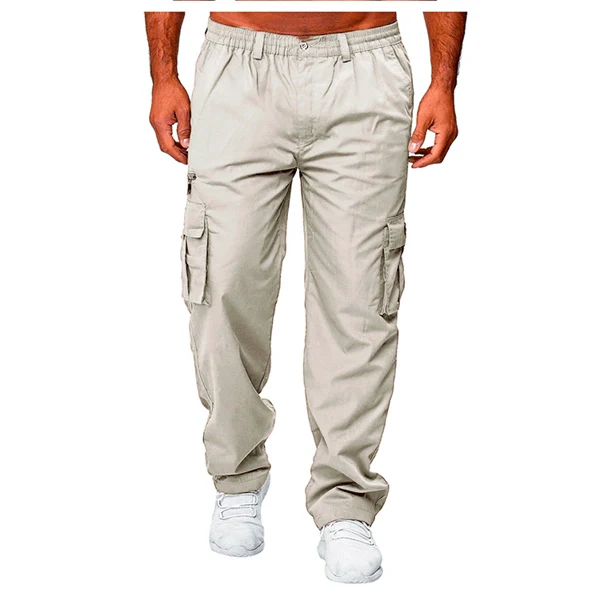 Men’s  Jogger Cargo Pants – Casual Loose Fit, Multi-Pocket Outdoor Workwear Trousers