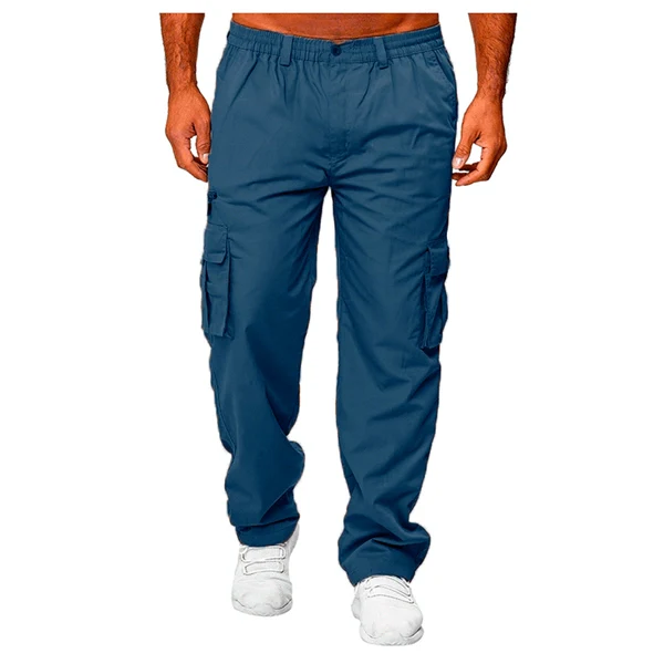 Men’s  Jogger Cargo Pants – Casual Loose Fit, Multi-Pocket Outdoor Workwear Trousers