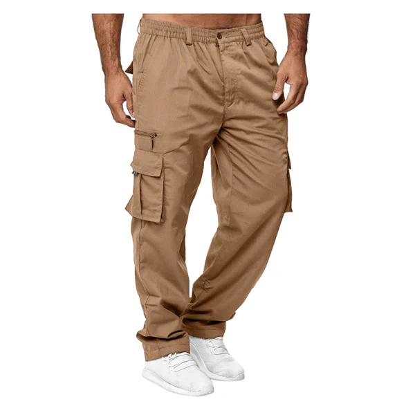 Men’s  Jogger Cargo Pants – Casual Loose Fit, Multi-Pocket Outdoor Workwear Trousers