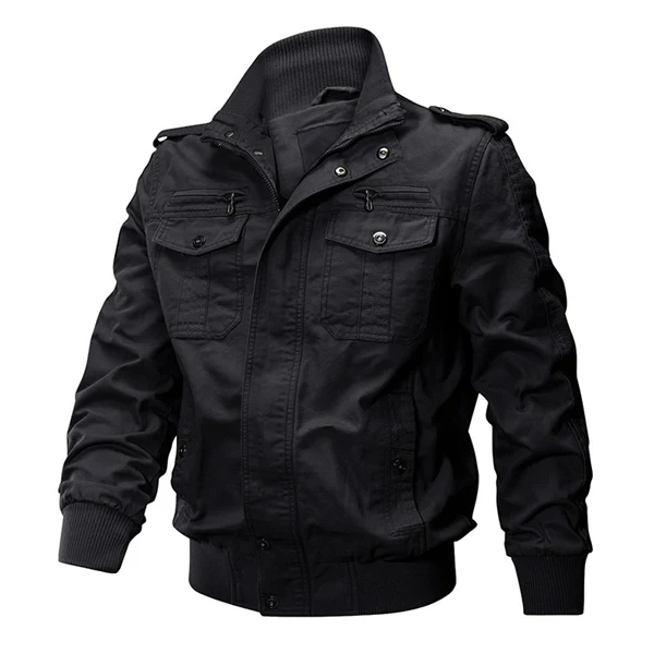 Men’s Tactical Bomber Jacket – Military-Style Workwear with Multi Pockets
