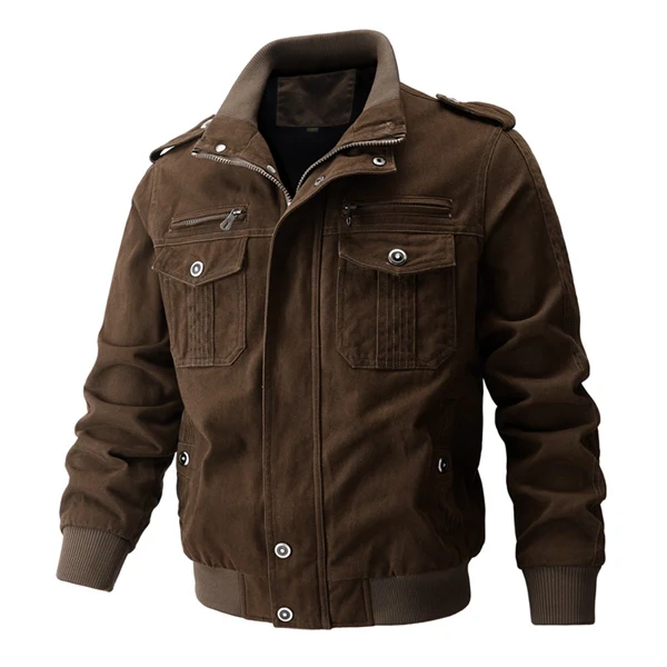 Men’s Tactical Bomber Jacket – Military-Style Workwear with Multi Pockets