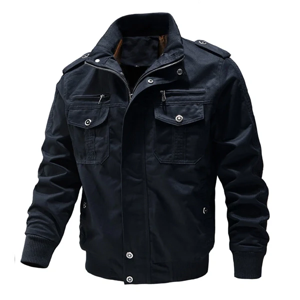 Men’s Tactical Bomber Jacket – Military-Style Workwear with Multi Pockets