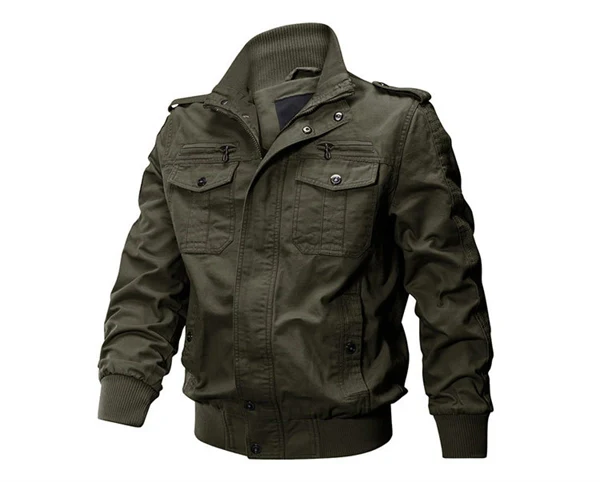 Men’s Tactical Bomber Jacket – Military-Style Workwear with Multi Pockets