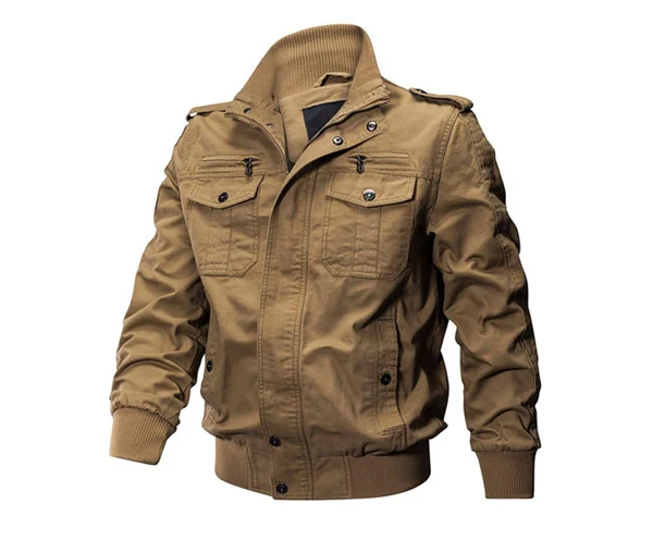 Men’s Tactical Bomber Jacket – Military-Style Workwear with Multi Pockets