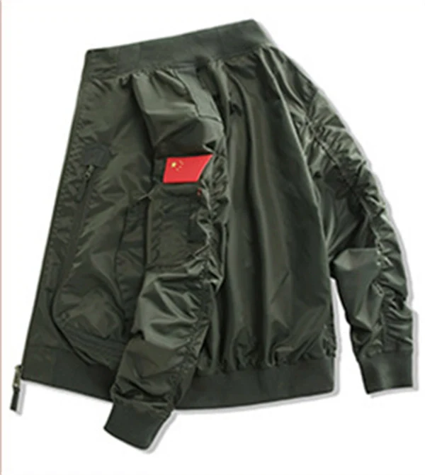 Men's Lightweight Tactical Bomber Jacket – Stand Collar Baseball Flight Coat