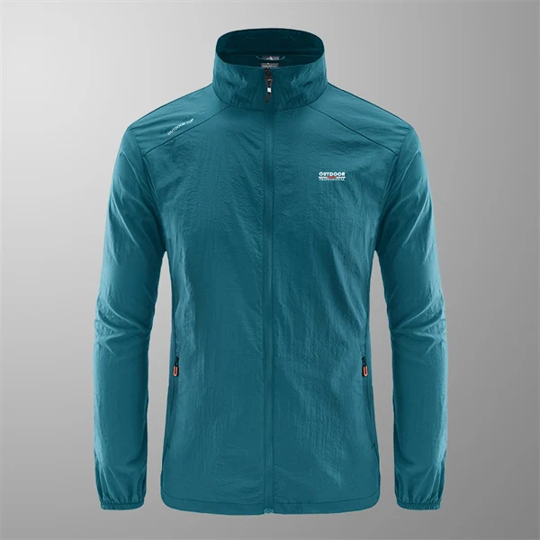 Men’s Lightweight UV Protection Jacket – Breathable Summer Windbreaker for Hiking, Fishing & Outdoor Sports