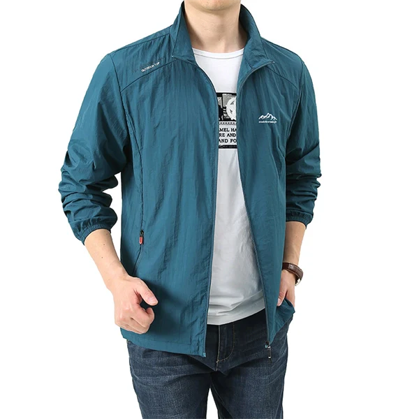 Men’s Lightweight UV Protection Jacket – Breathable Summer Windbreaker for Hiking, Fishing & Outdoor Sports