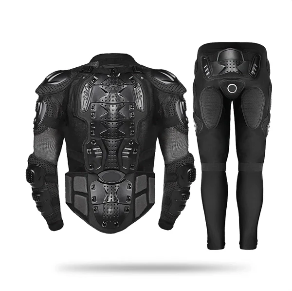 Men's Motorcycle Jacket with Full Body Armor Protection – Motocross & Enduro Racing Gear, Moto Protective Clothing