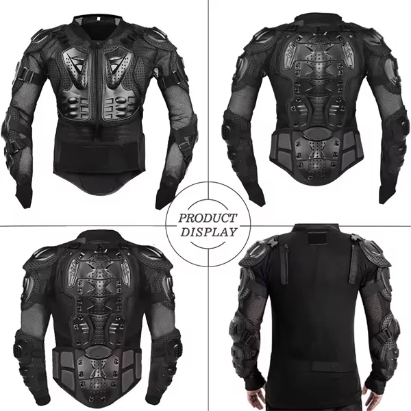 Men's Motorcycle Jacket with Full Body Armor Protection – Motocross & Enduro Racing Gear, Moto Protective Clothing