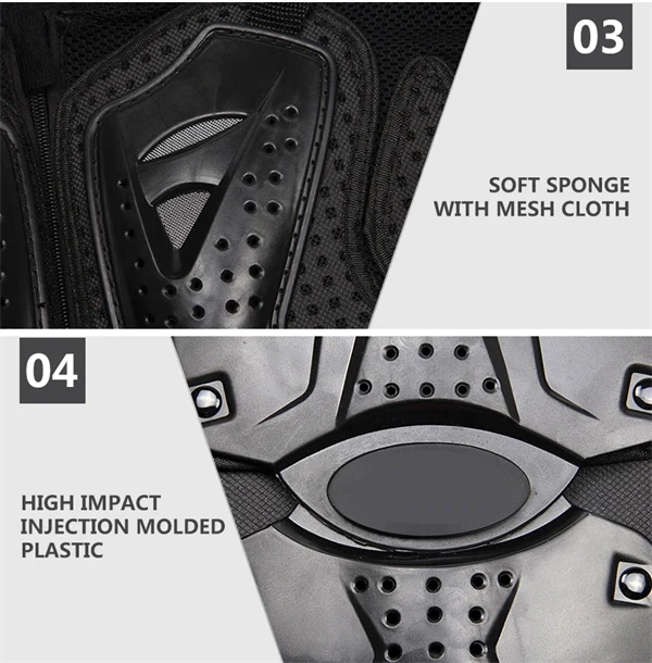 Men's Motorcycle Jacket with Full Body Armor Protection – Motocross & Enduro Racing Gear, Moto Protective Clothing