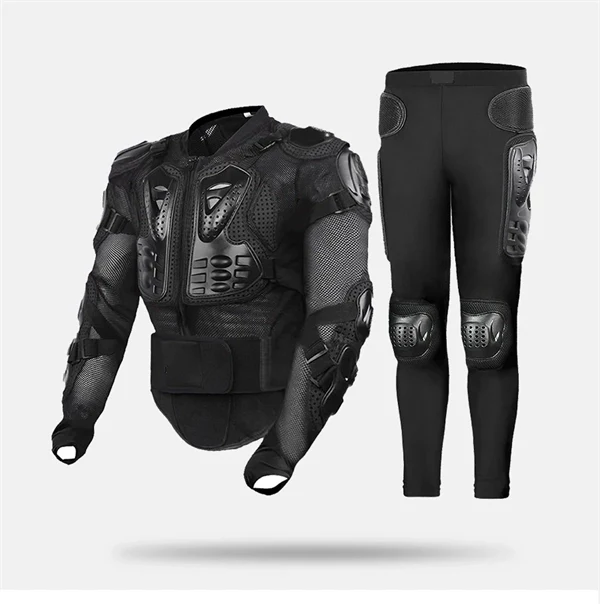 Men's Motorcycle Jacket with Full Body Armor Protection – Motocross & Enduro Racing Gear, Moto Protective Clothing