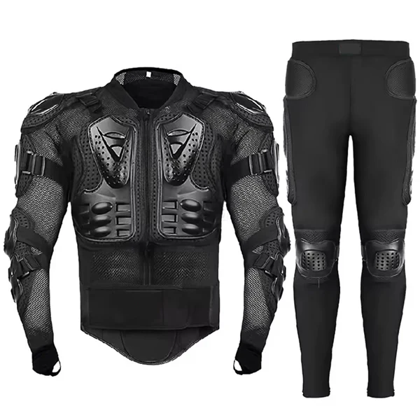 Men's Motorcycle Jacket with Full Body Armor Protection – Motocross & Enduro Racing Gear, Moto Protective Clothing