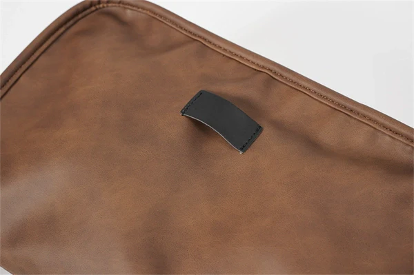 Men’s Retro PU Leather Crossbody Bag – Vintage Shoulder Messenger Bag with Large Capacity