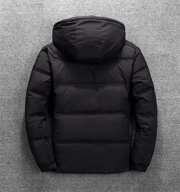 Men's Thick Winter Down Jacket - Lightweight Short Style Outdoor Coat for Cold Weather