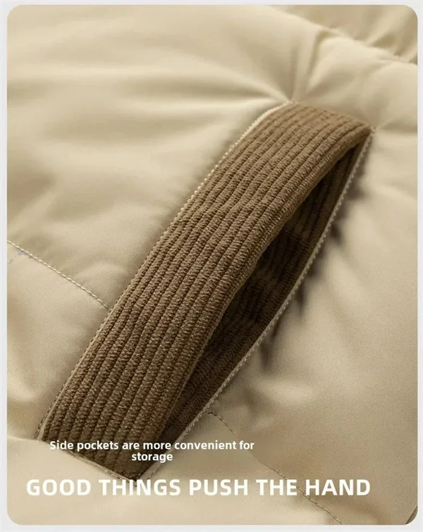 Unisex Winter Hooded Jacket, Thickened Cotton Coat, Windproof & Warm Casual Outerwear