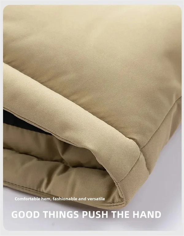 Unisex Winter Hooded Jacket, Thickened Cotton Coat, Windproof & Warm Casual Outerwear