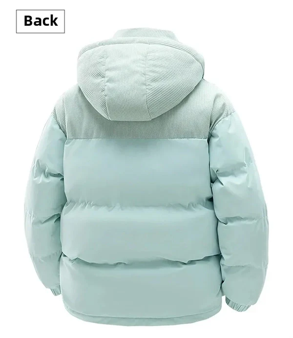 Unisex Winter Hooded Jacket, Thickened Cotton Coat, Windproof & Warm Casual Outerwear