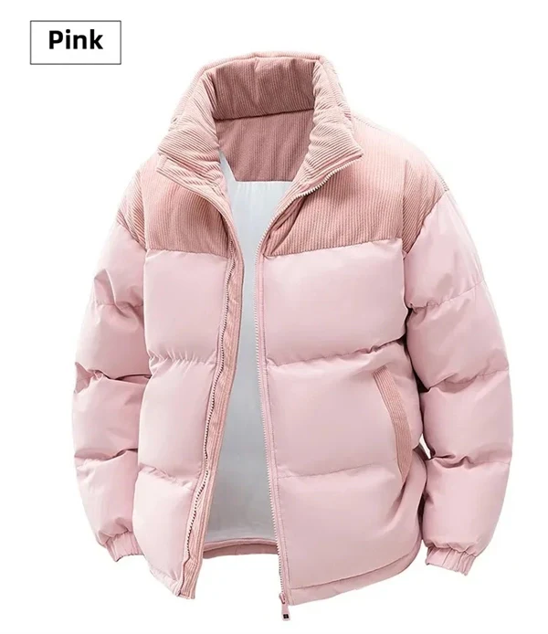 Unisex Winter Hooded Jacket, Thickened Cotton Coat, Windproof & Warm Casual Outerwear