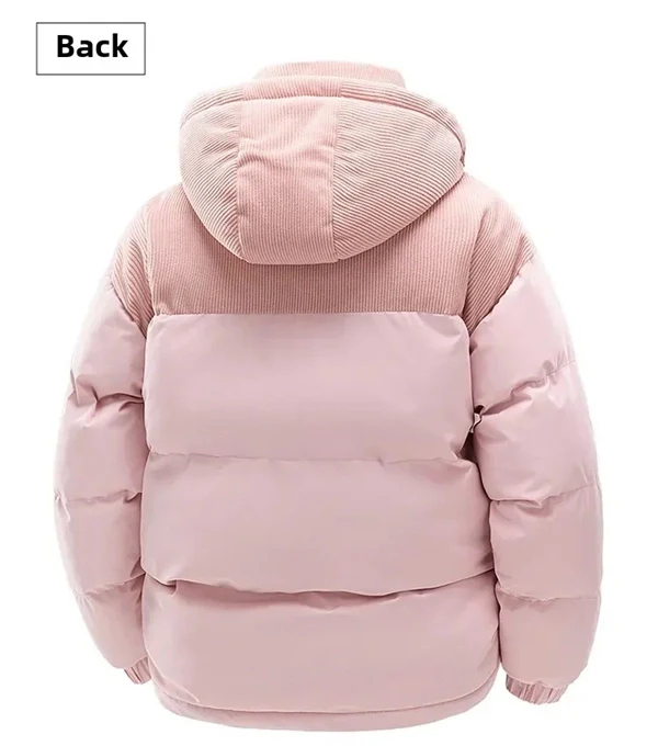 Unisex Winter Hooded Jacket, Thickened Cotton Coat, Windproof & Warm Casual Outerwear