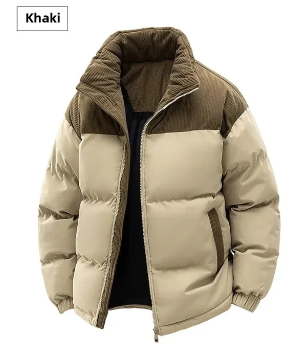 Unisex Winter Hooded Jacket, Thickened Cotton Coat, Windproof & Warm Casual Outerwear