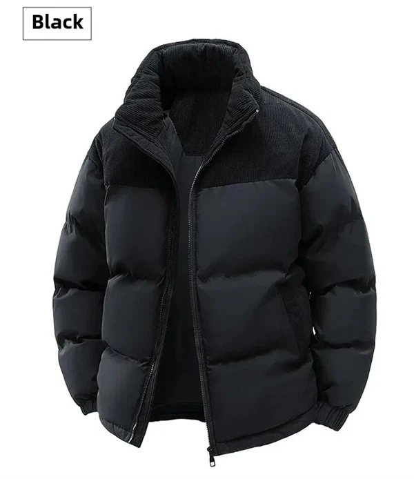 Unisex Winter Hooded Jacket, Thickened Cotton Coat, Windproof & Warm Casual Outerwear