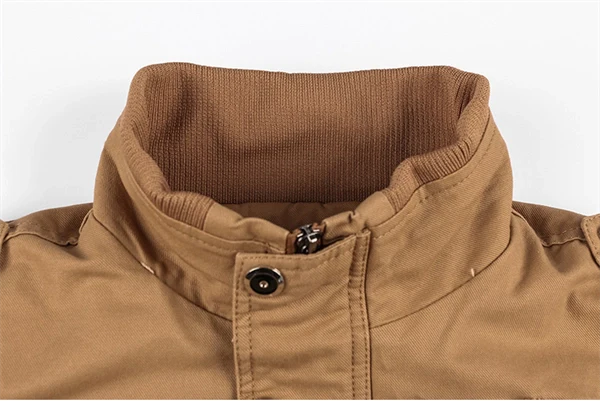 Men’s Winter Military-Style Fleece-Lined Jacket – Warm Tactical Cargo Coat for Fall & Cold Weather