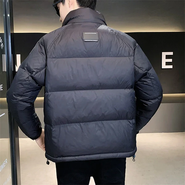 Men’s Winter Puffer Jacket – Lightweight, Warm, Stand Collar, Casual Slim Fit Coat