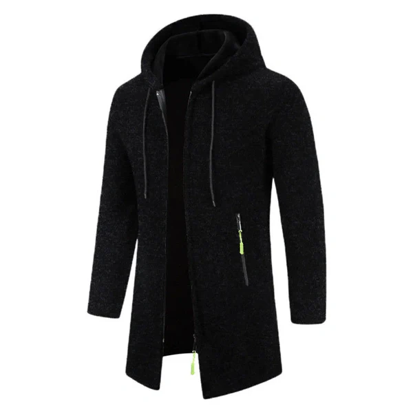 Men’s Zip-Up Hooded Jacket – Cozy & Stylish for Fall and Winter, Versatile Layering Sweatshirt