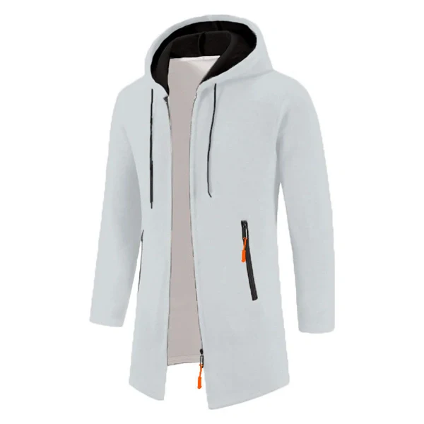 Men’s Zip-Up Hooded Jacket – Cozy & Stylish for Fall and Winter, Versatile Layering Sweatshirt