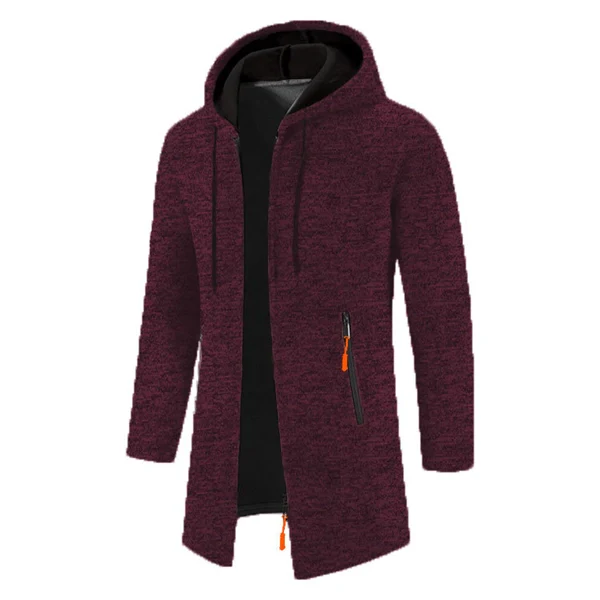 Men’s Zip-Up Hooded Jacket – Cozy & Stylish for Fall and Winter, Versatile Layering Sweatshirt