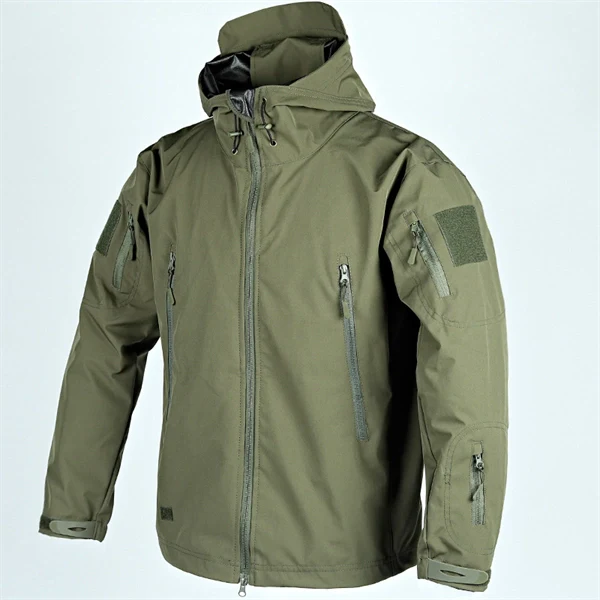 Men’s Lightweight Tactical Softshell Windbreaker – Outdoor Jacket for Spring & Fall