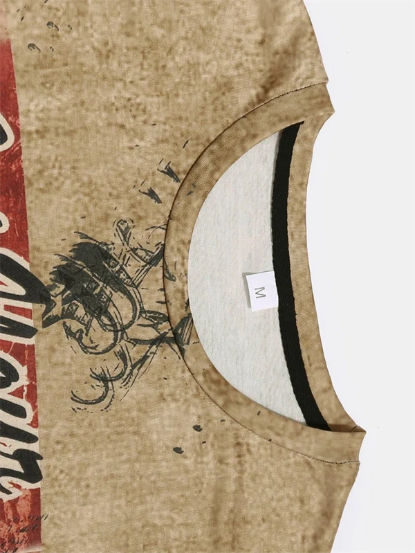 Motorcycle Print T-Shirt