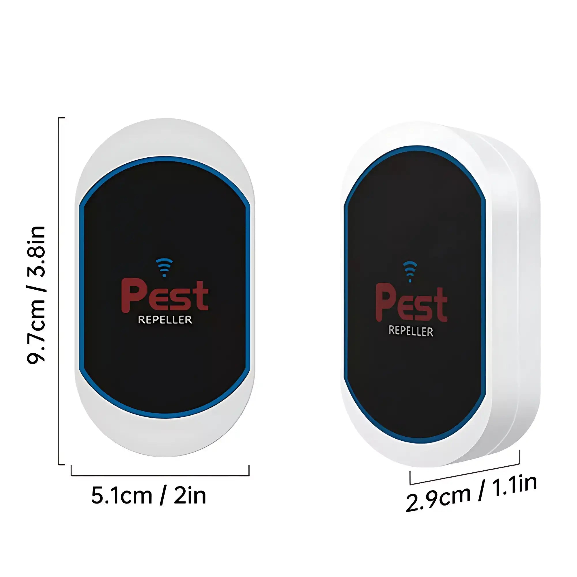 Multifunctional Ultrasonic Silent Electronic Pest Repeller - Repels Mosquitoes, Cockroaches, Spiders, Bats
