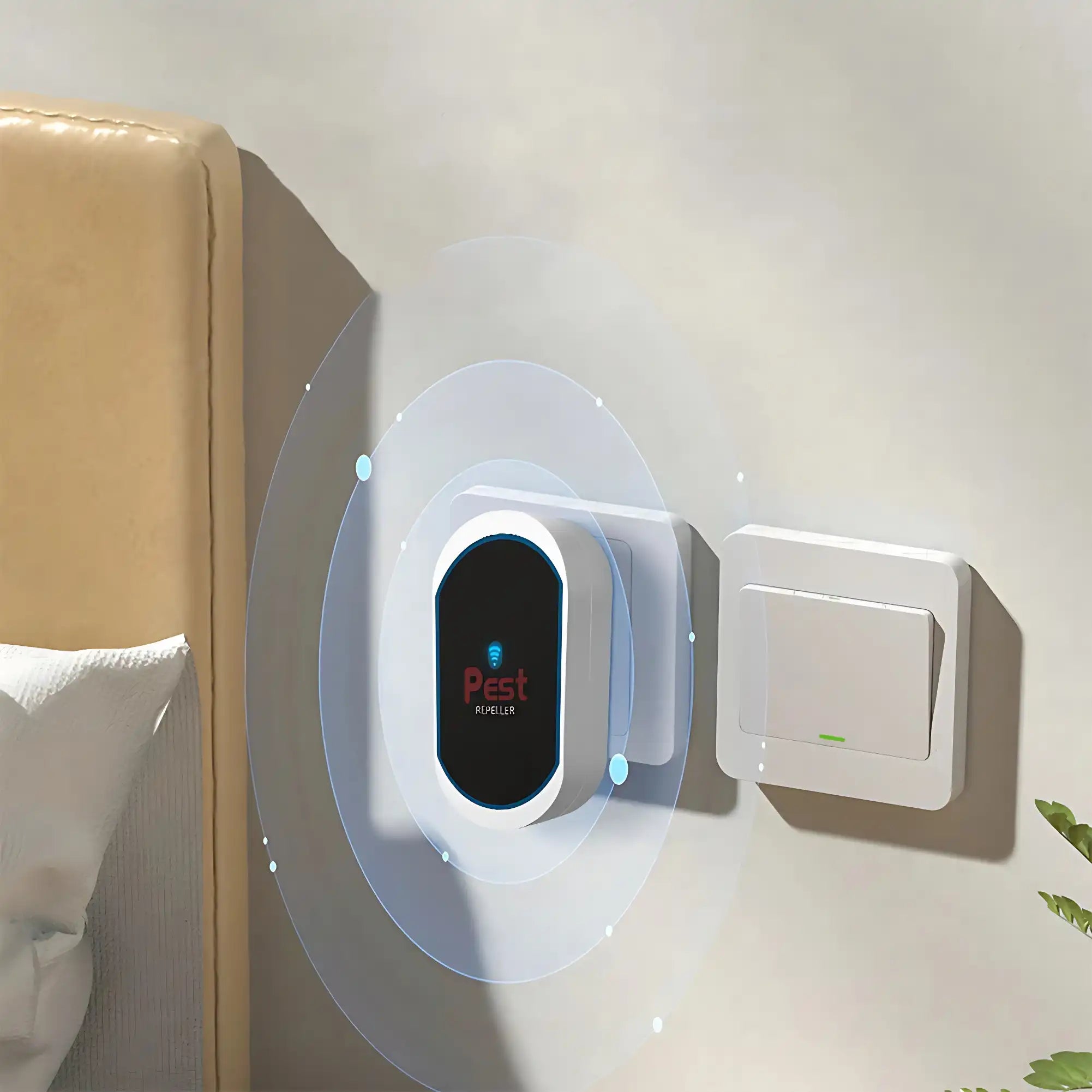 Multifunctional Ultrasonic Silent Electronic Pest Repeller - Repels Mosquitoes, Cockroaches, Spiders, Bats