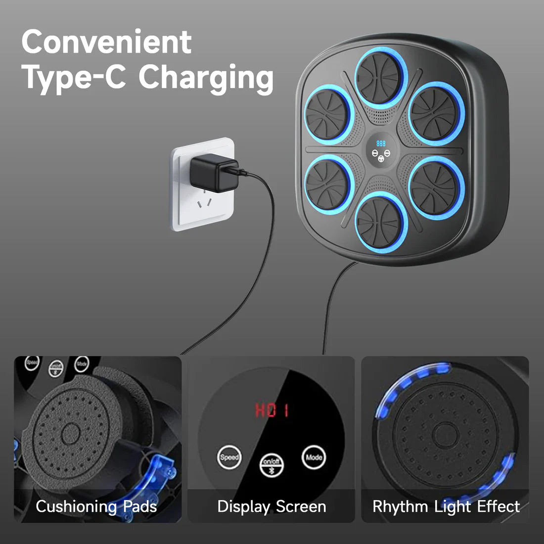 Interactive Music Boxing Machine with Gloves
