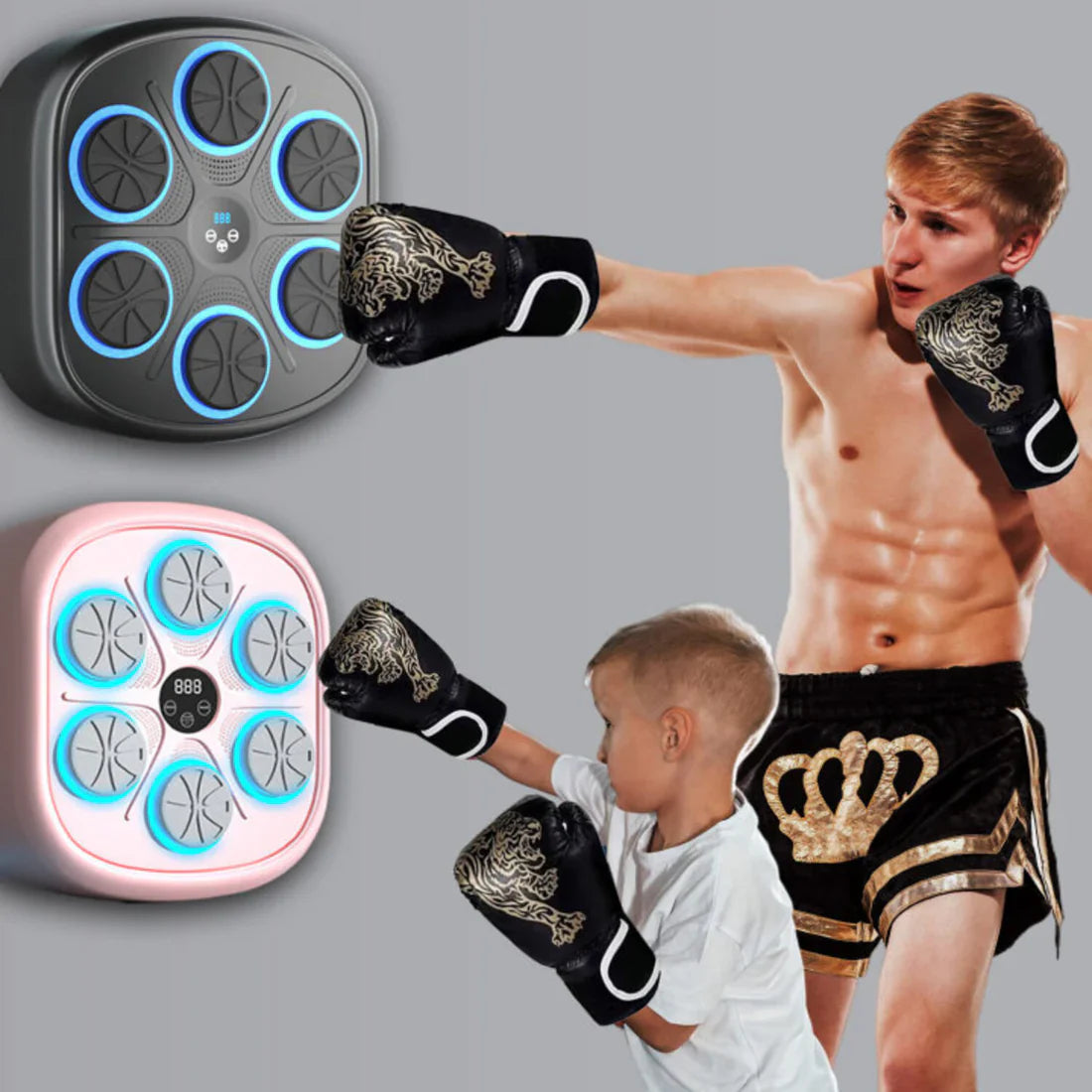 Interactive Music Boxing Machine with Gloves