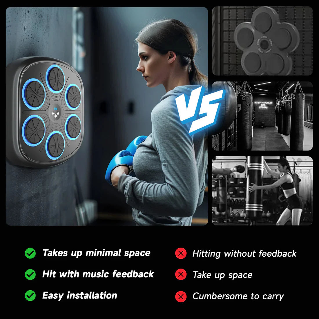 Interactive Music Boxing Machine with Gloves